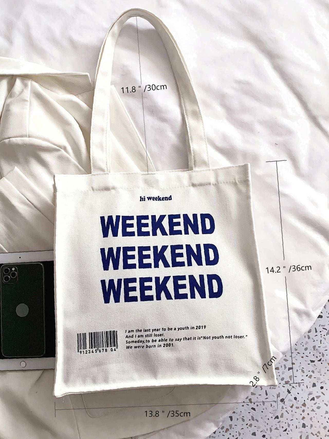 Maxct - Letter Graphic Tote Bag  - Women Tote Bags