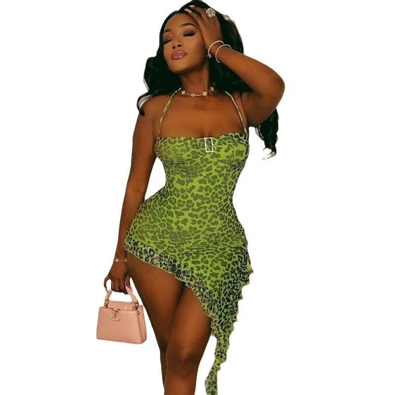 Maxct Style One-character Collar Chest Wrap Tight Dress Irregular Ruffled Slip Skirt Japanese Style Diamond Buckle Pullover Skirt