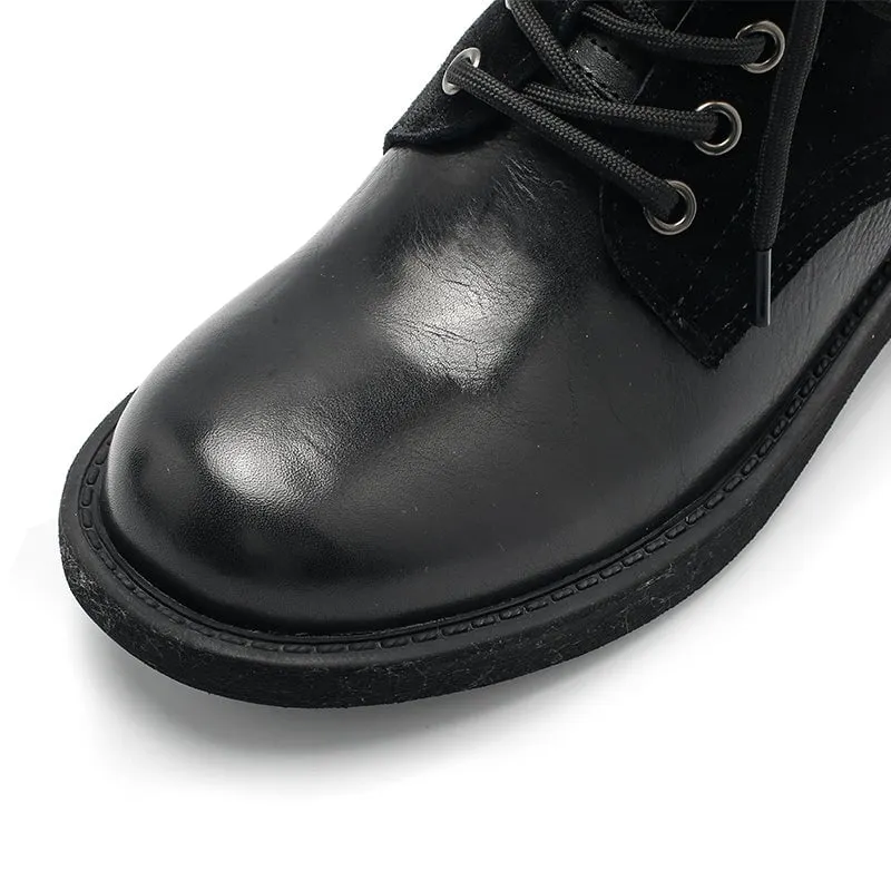 Women's Martin Boots Lace Up Short Boots Handmade Maxct