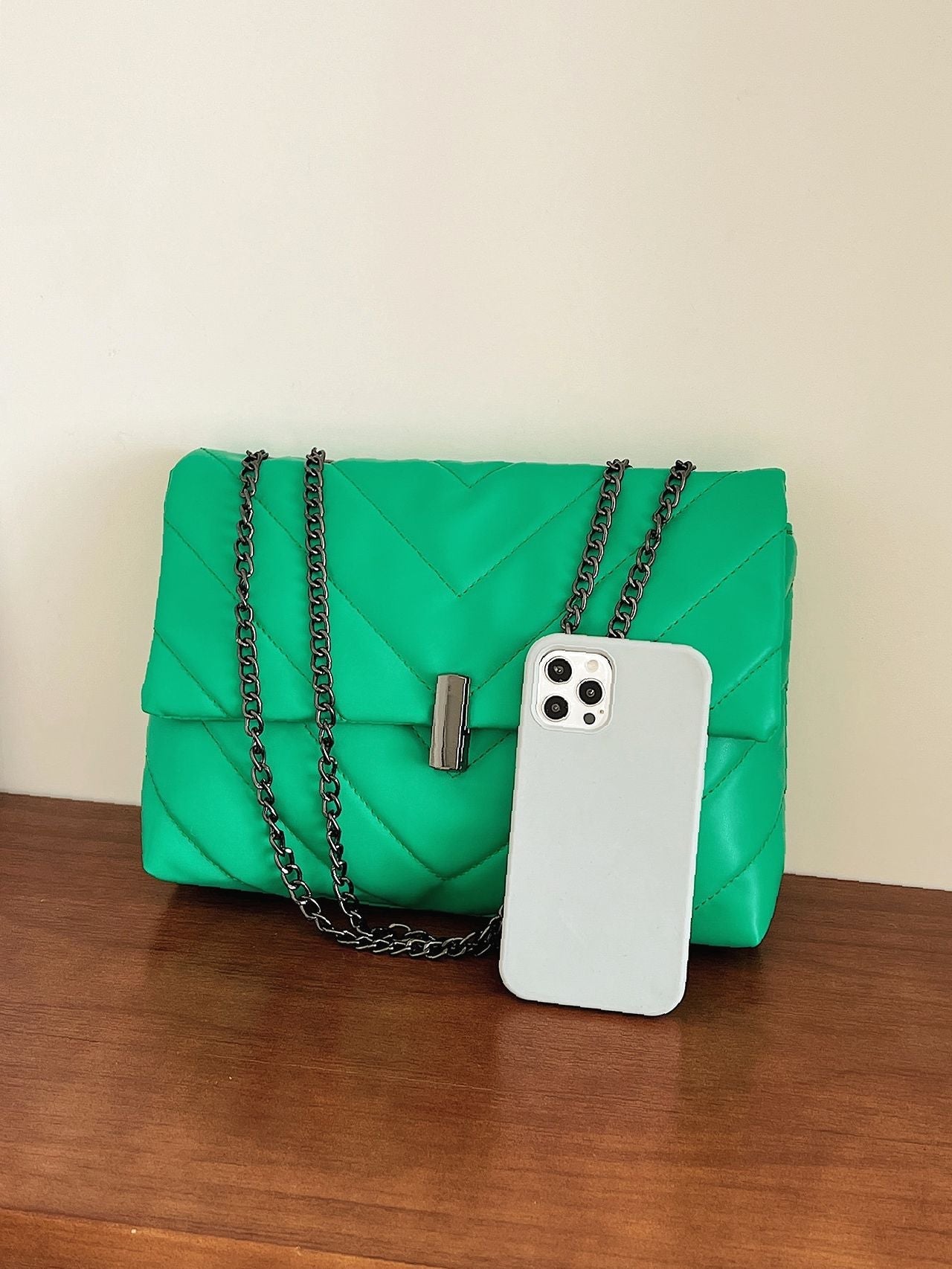 Maxct - Chevron Chain Tote Bag  - Women Tote Bags