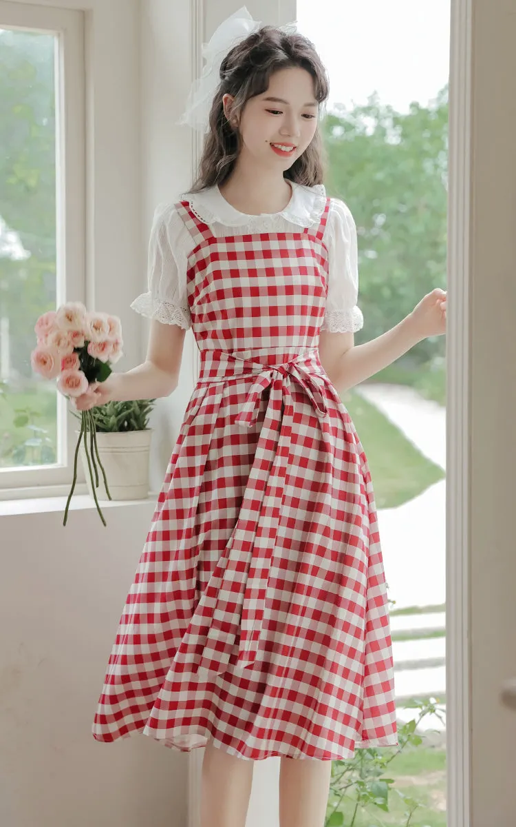 Gingham Picnic Cami Dress Maxct