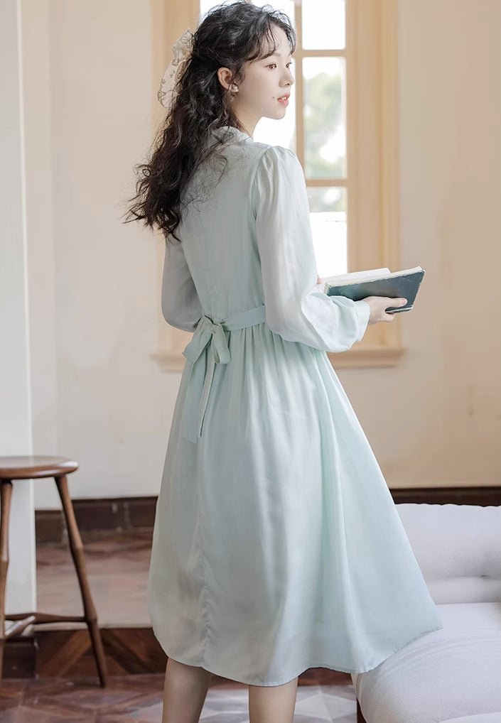 Sunday Tea Long Sleeve Midi Dress Maxct