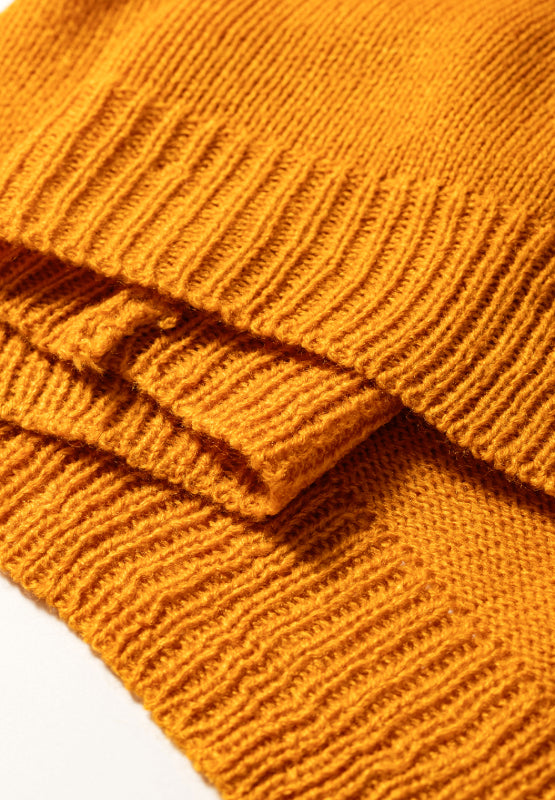 Maxct &Pompom Color Block Open Front Cardigan