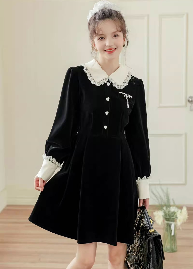 Kiki Love Velveteen Dress Maxct