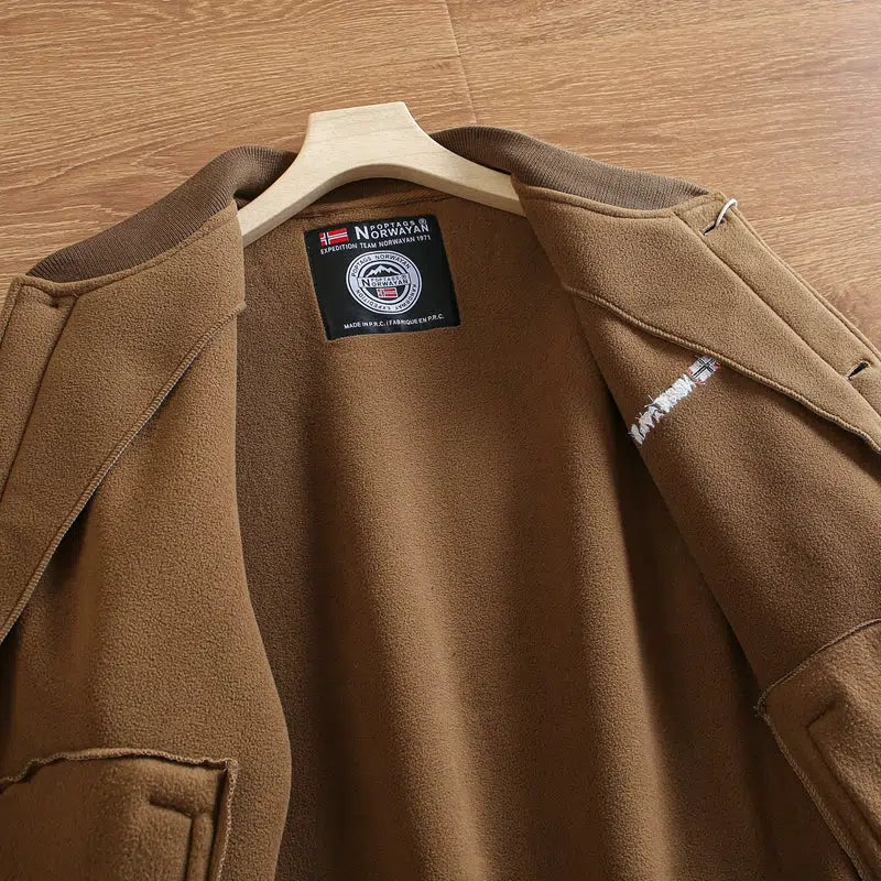 Maxct Polar Fleece Baseball Collar Jacket