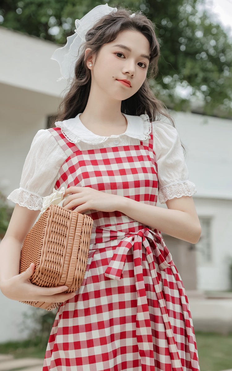 Gingham Picnic Cami Dress Maxct