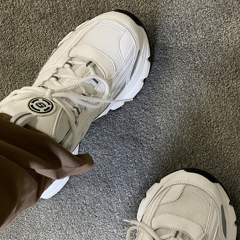 Luxury Mesh Men's Chunky Sneakers Closed Training Athletic Maxct