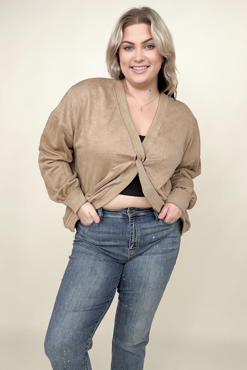 Maxct &Twist Detail Reversible Oversized Sweatshirt With Pockets