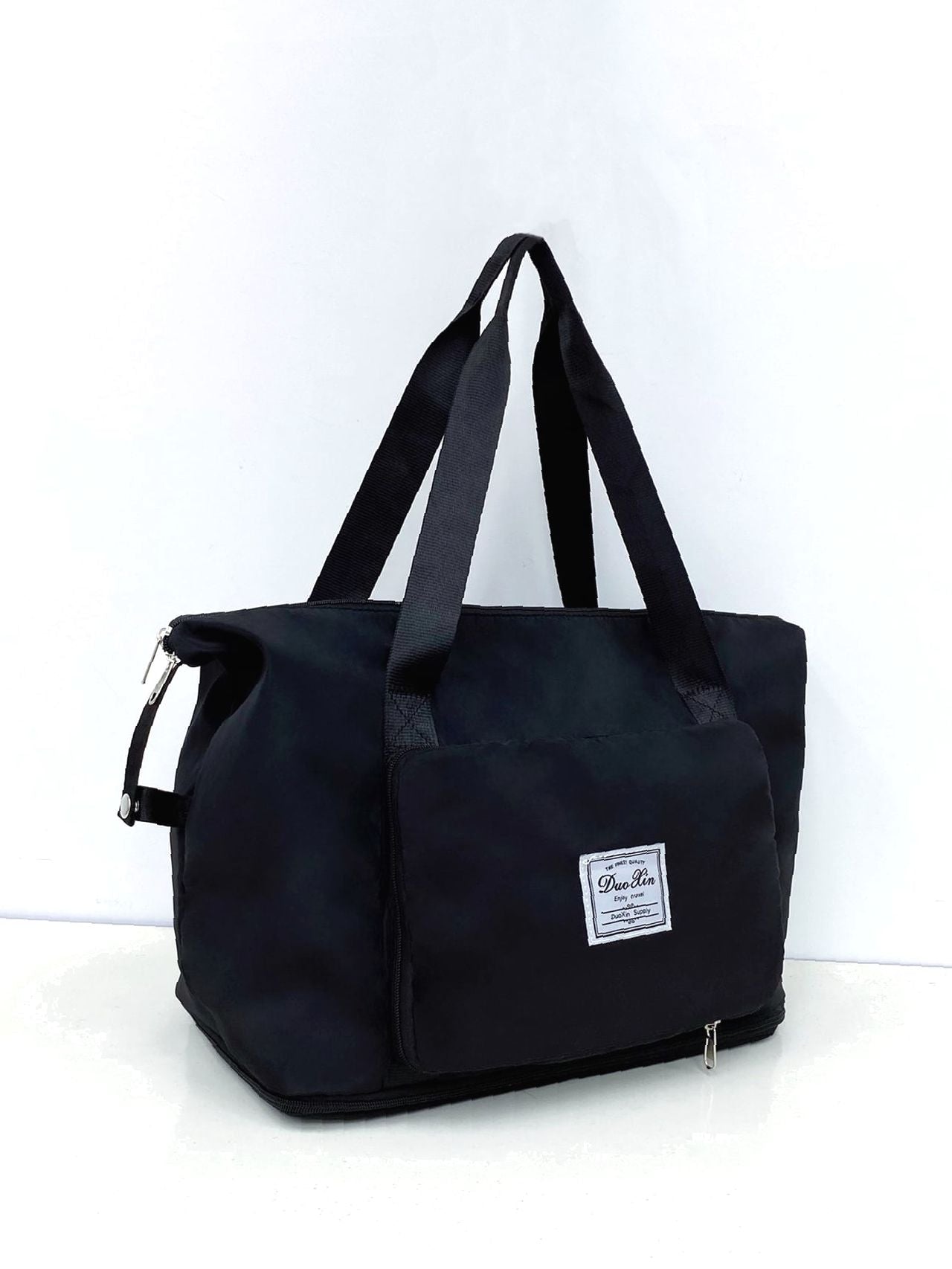 Maxct - Patch Decor Large Capacity Shoulder Tote Bag  - Women Tote Bags