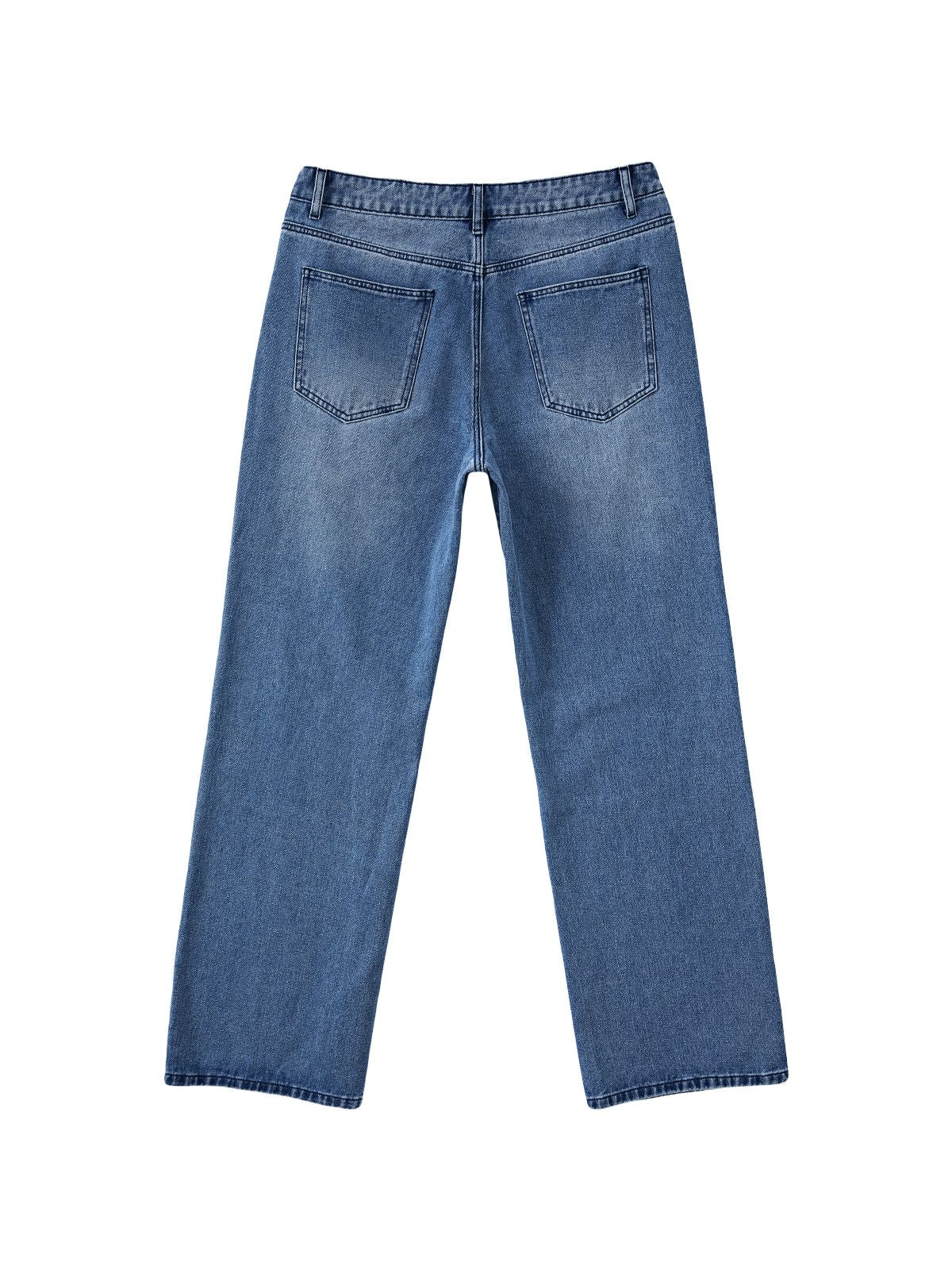 Men's Washed Revenge Straight Leg Jeans Maxct