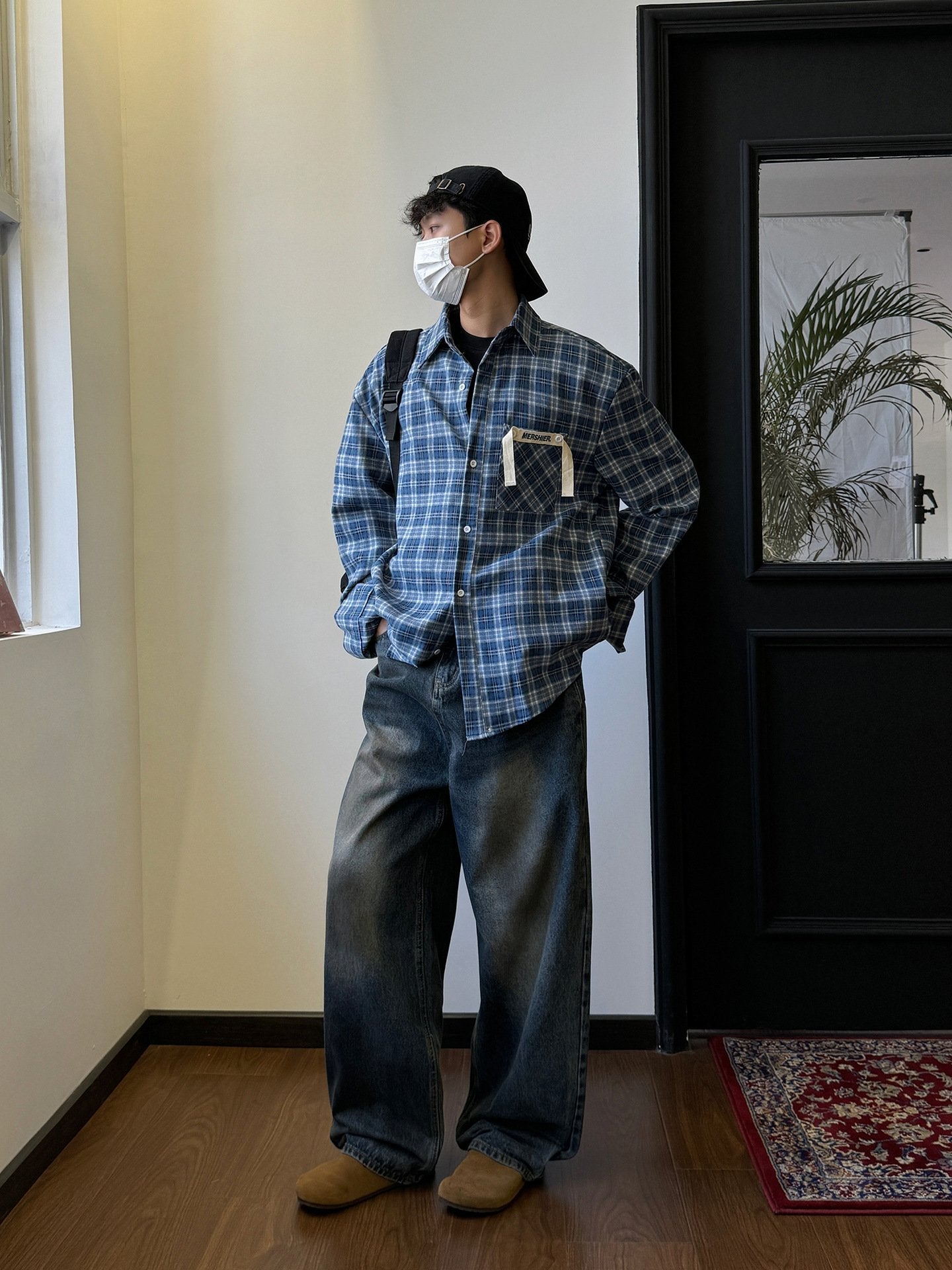 Maxct 90s Streetwear American Style Retro Niche Pocket Design Plaid Shirt Men's Spring And Summer New Loose Casual All-match Jacket Top - Image 17