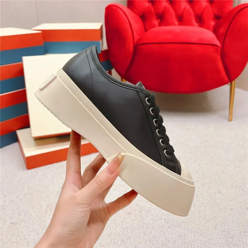 Platform Sneakers Round Toe for Women Maxct