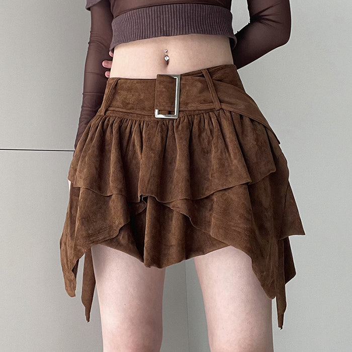 Fairycore Aesthetic Cord Skirt Maxct