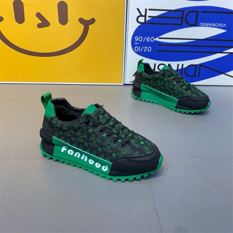 Luxury Platform Fan Rood Sneakers for Men - true deals club