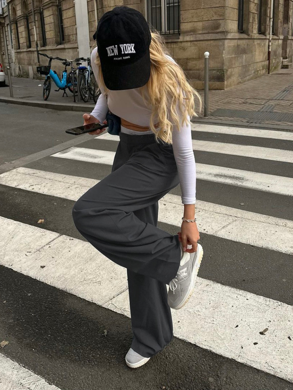 Maxct Off Duty Reversible Waistband Wide Leg Pants