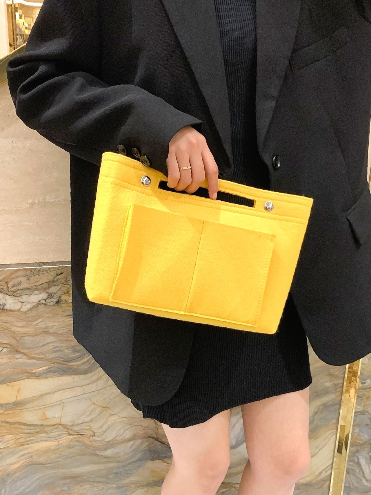 Maxct - Snap Button Bag Insert  - Women Tote Bags