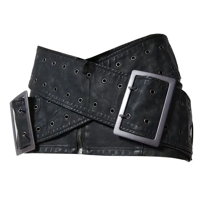 Huge Buckle Micro Skirt Maxct
