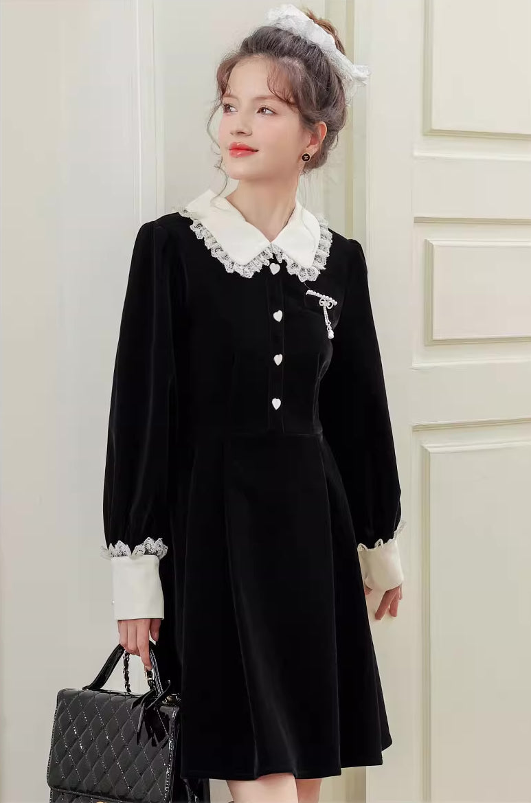 Kiki Love Velveteen Dress Maxct