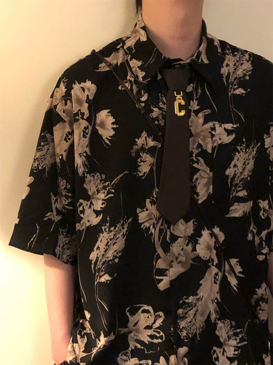 Nagawl Dark Flowers Shirt Maxct