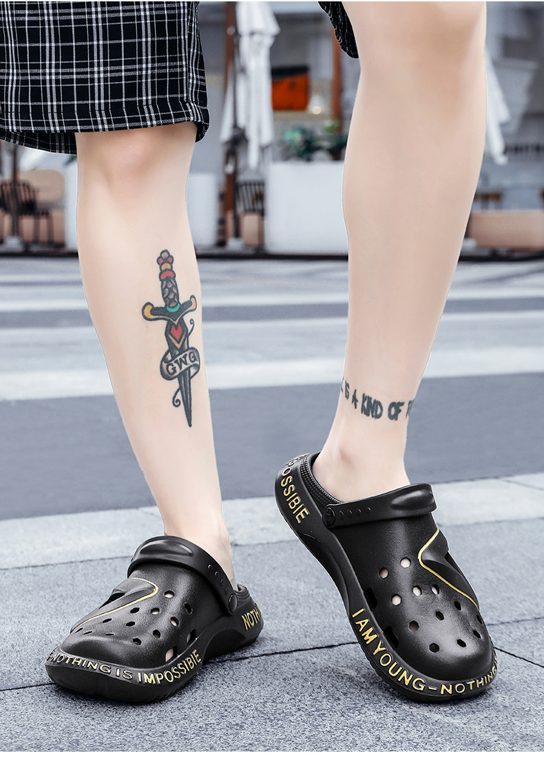 Soft Bottom Outdoor Pool Shoes for Men: Cave Clogs Slippers