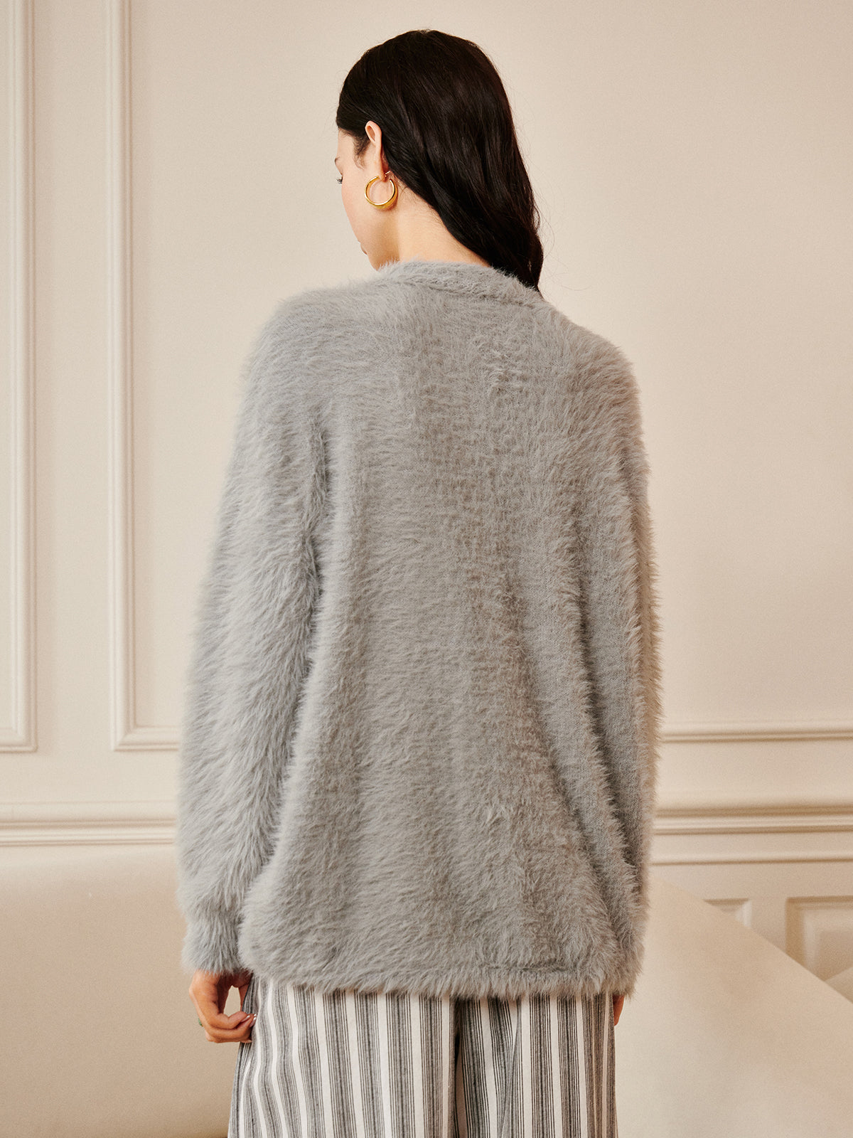 Maxct-Fall Casual Outfits Oversize Furry Cardigan