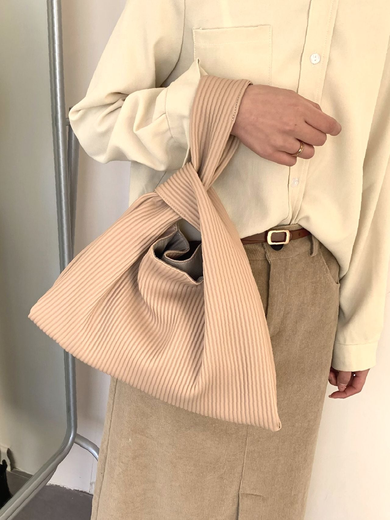 Maxct - Minimalist Embossed Top Handle Bag  - Women Tote Bags