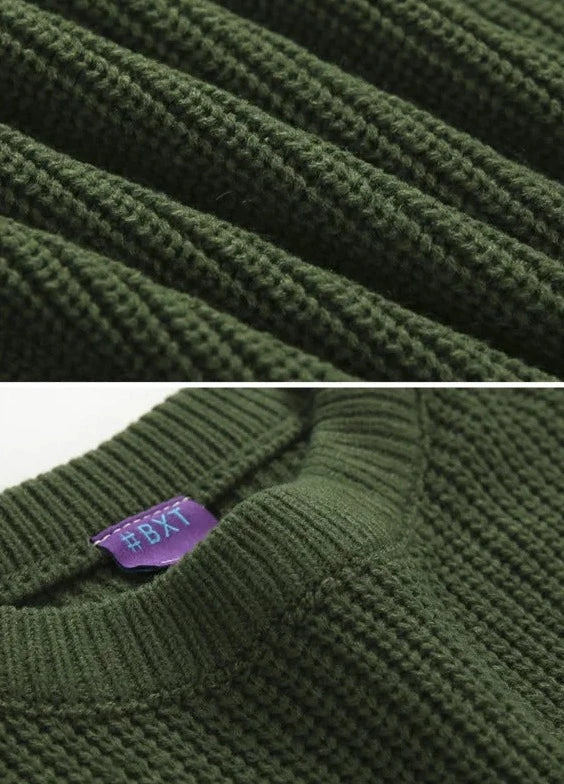 Maxct Autumn Rib Knit Sweater