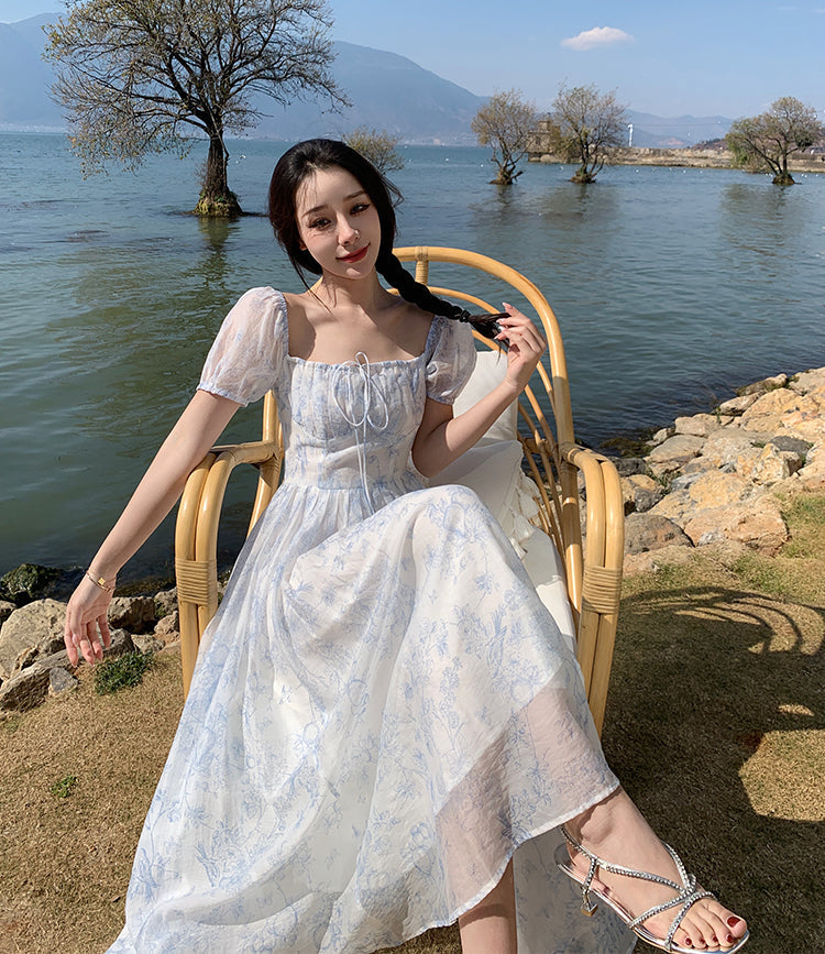 Porcelain Sketch Midi Dress Maxct
