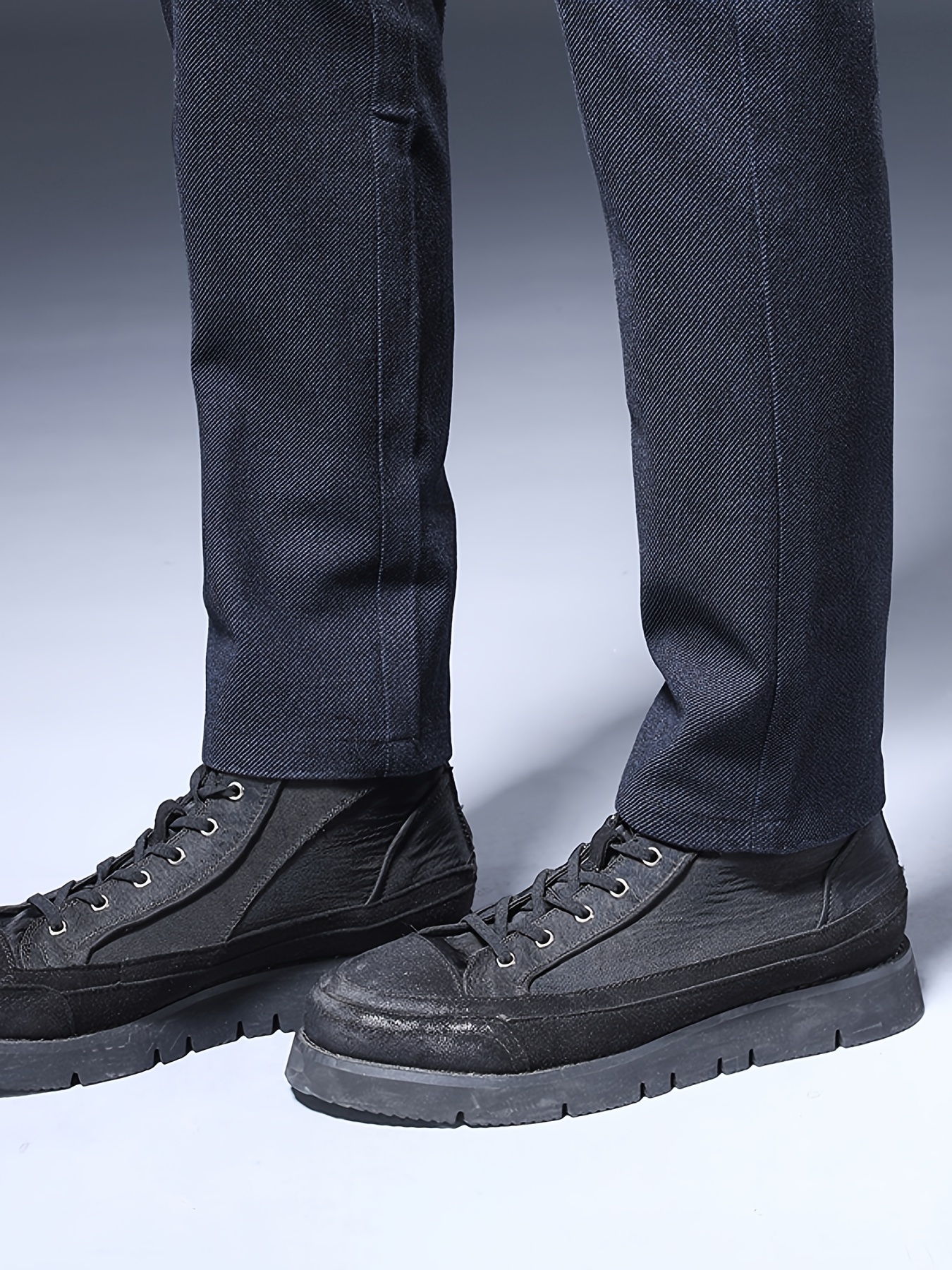 Men's Business Casual Pants Straight Leg Slim Stretch Trousers