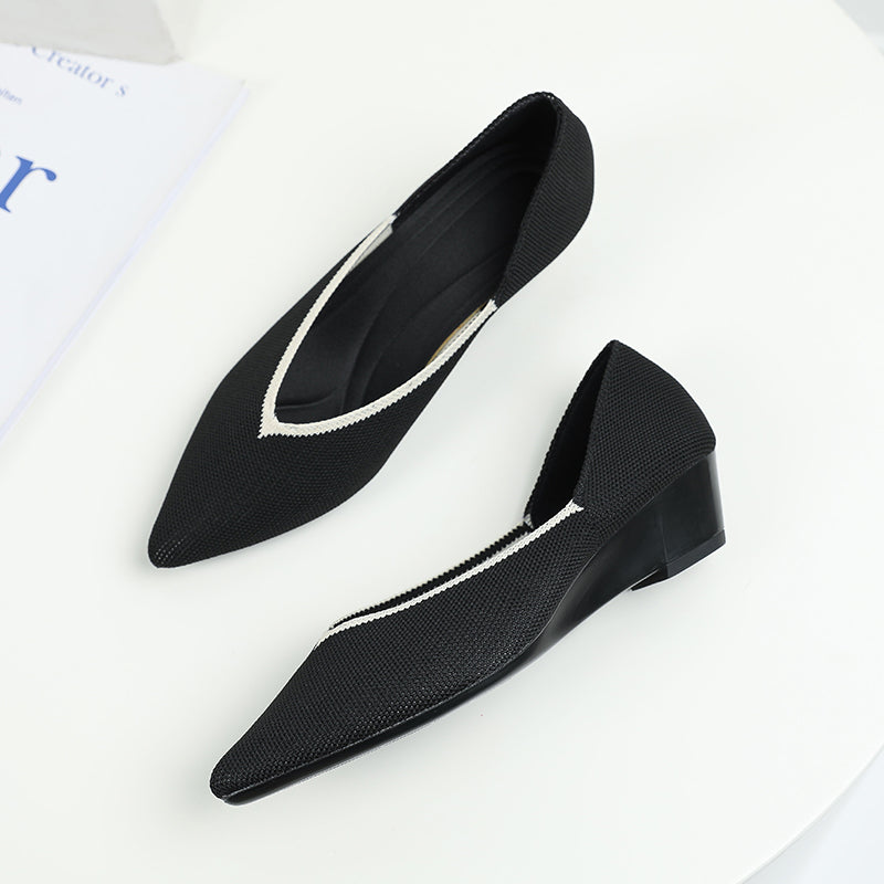 Urban Woven Multi-Color Casual Low Heels Shoes Maxct