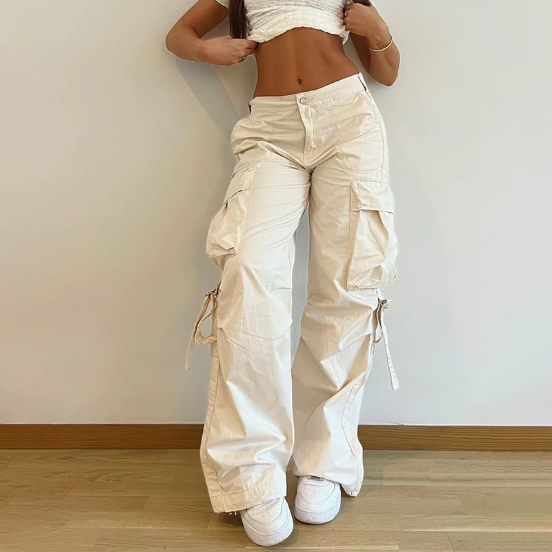 Washed Vintage Baggy Cargo Jeans Maxct