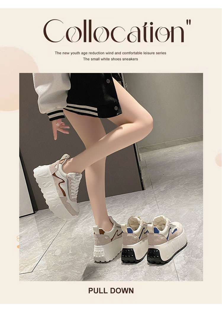 Thick Bottom Platform Sneakers for Women - true deals club