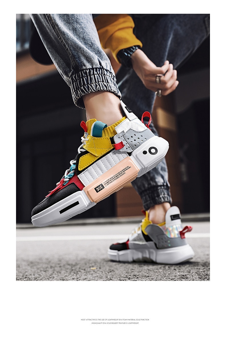 Mixed Colors Sneakers for Men - true-deals-club