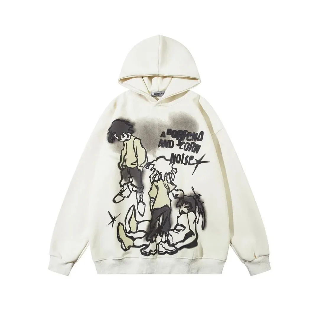 Maxct Y2K Women's Men's Hoodies Clothing Long Sleeve Pullover Sweatshirt Streewear Oversize hi-pop vintage hoodies kpop kpop dance