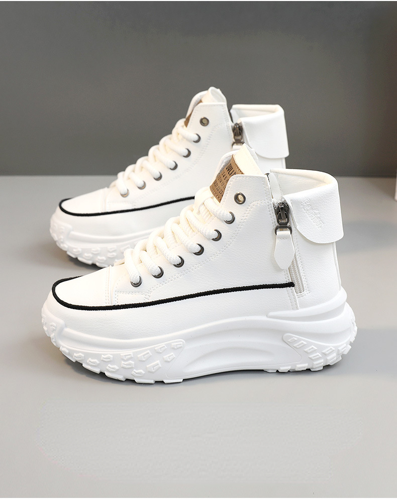 Comfort Elevated Luxury Fashion High-Top Platform Sneakers for Women