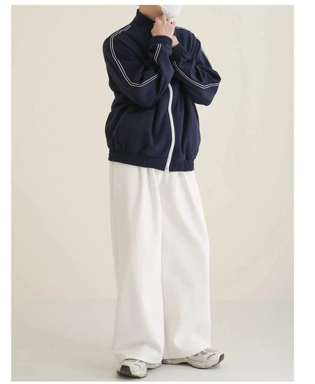 Maxct Stand Collar Two-bar Sports Jacket