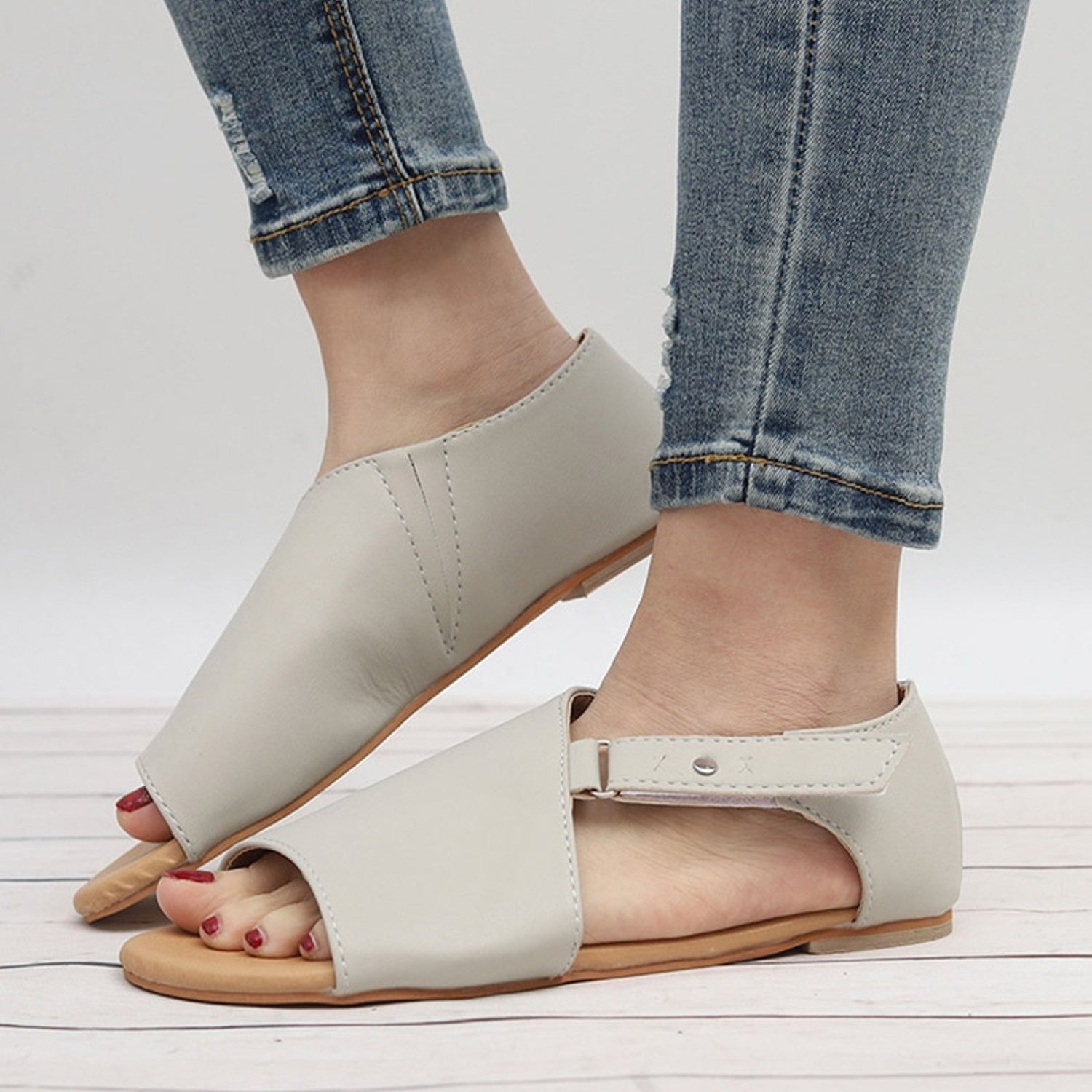 Casual Open Toe Flat Sandals Maxct