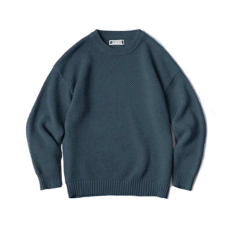 Maxct Popcorn Knit Crewneck Sweater