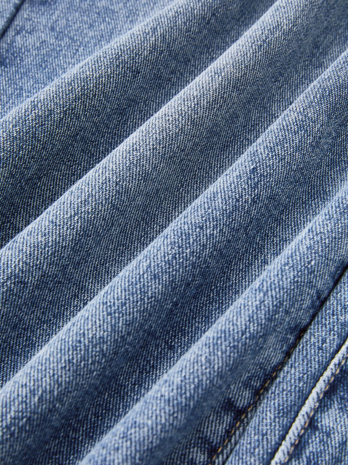 Pocket Design Blue Wash Boyfriend Jeans Maxct