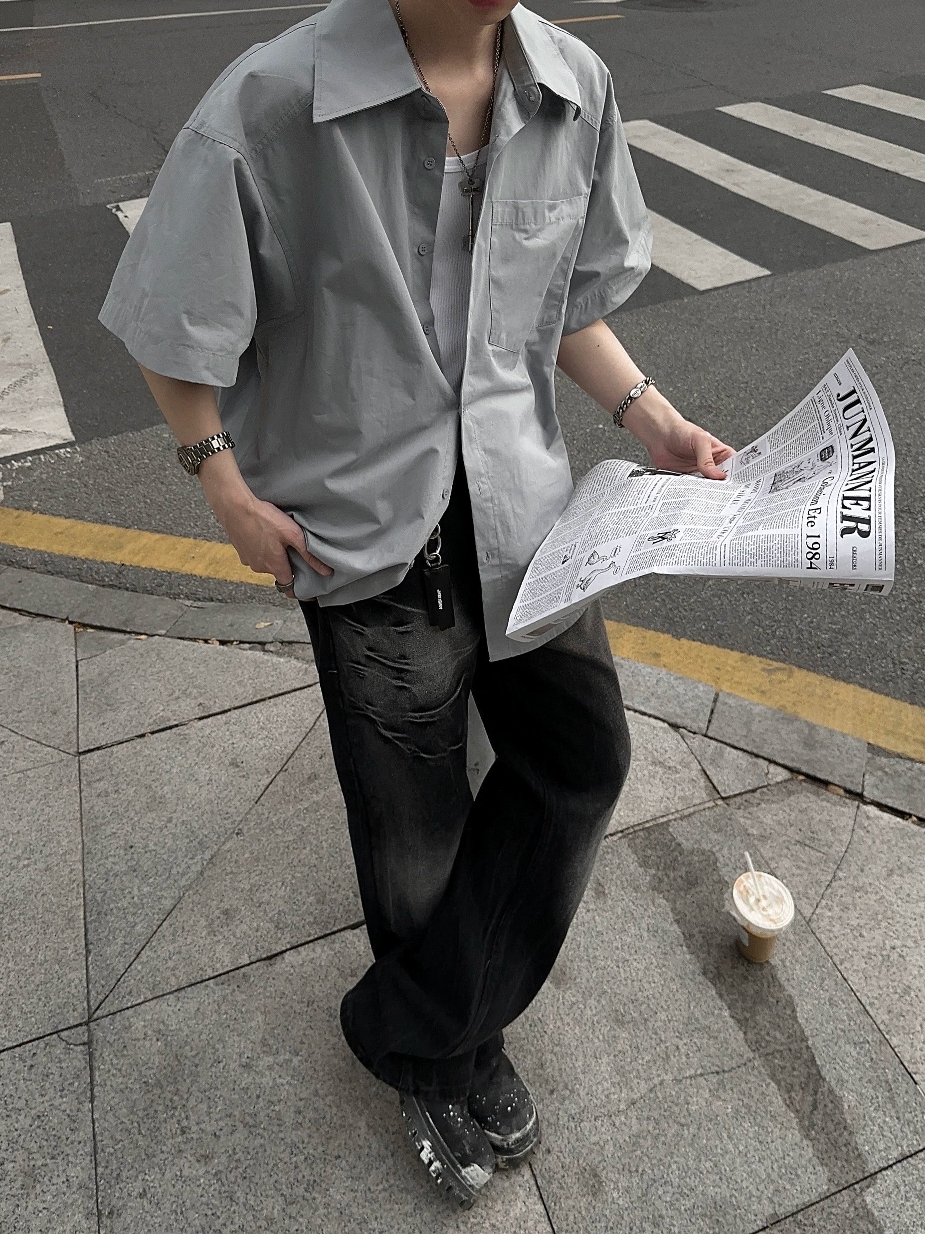 JM Essential Vintage Short Sleeves Shirt Maxct