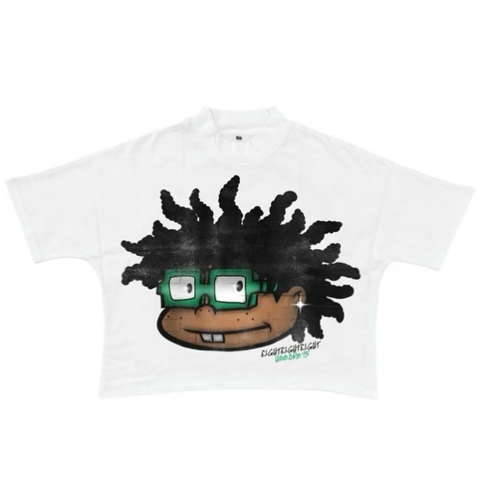 Streetwear Hip Hop Cartoon Character Graphic Printed T Shirt New Harajuku Gothic Cotton Drop Sleeves Oversized T Shirt Men Women
