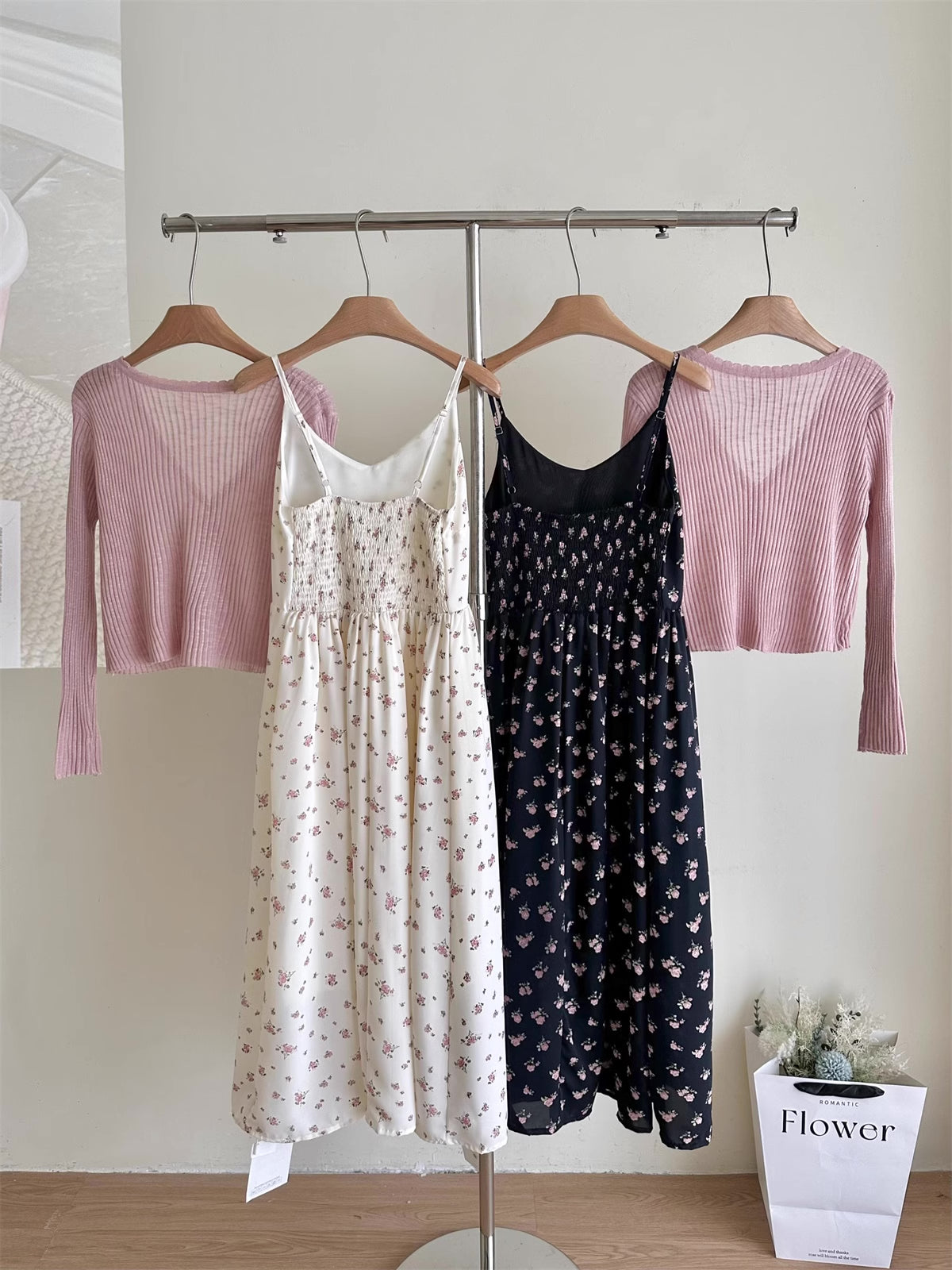 Blush Floral Cami Midi Dress Maxct