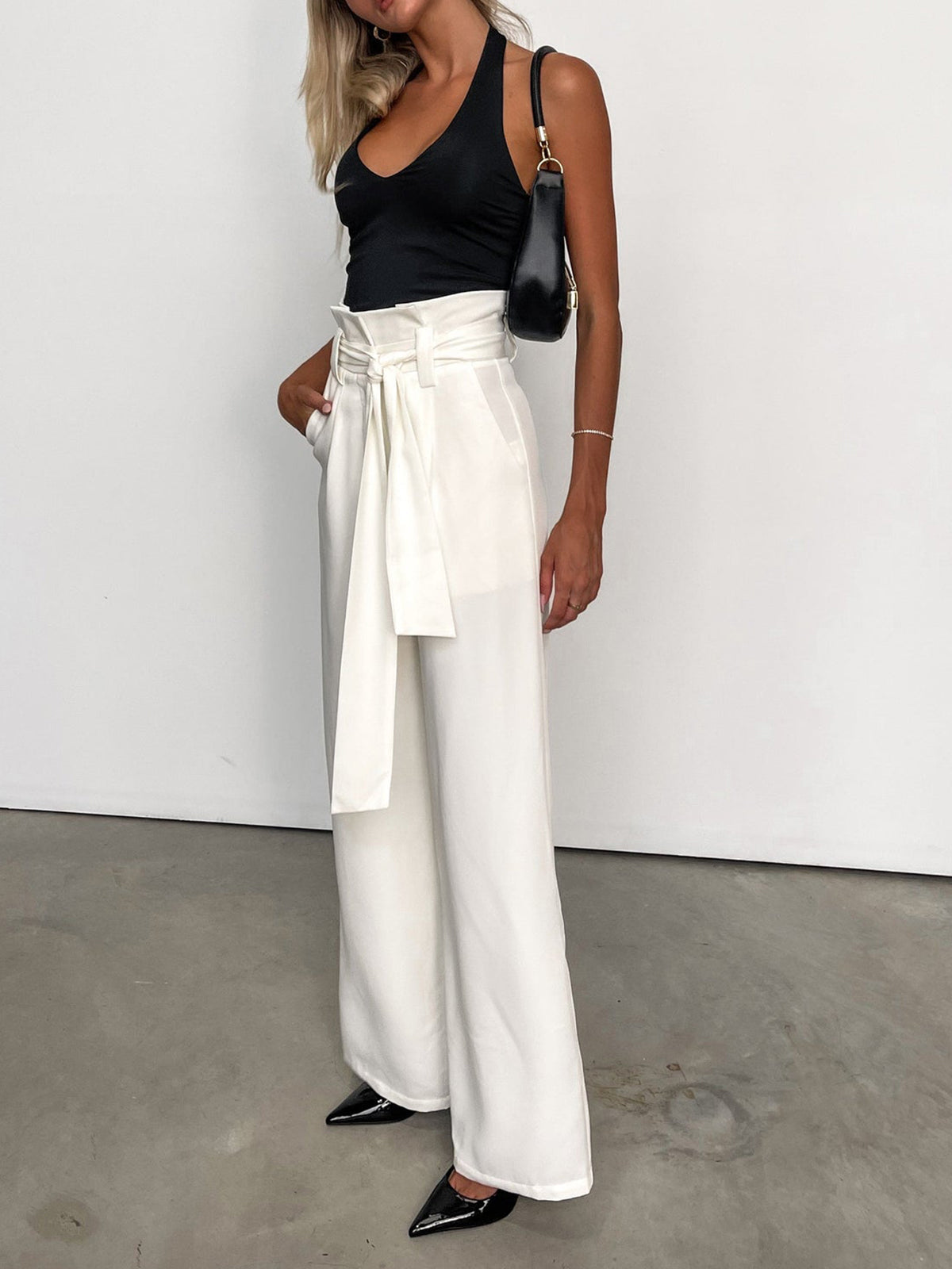 Maxct Minimalism Knotted Straight Leg Pants