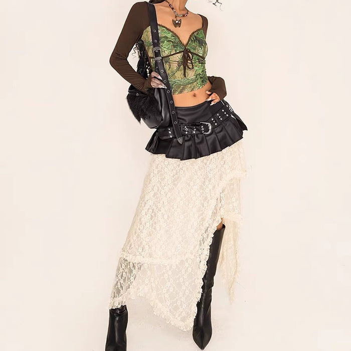 Danger Zone Leather Micro Skirt Maxct
