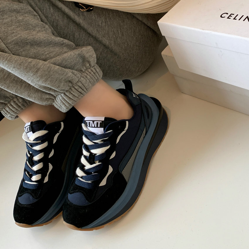 Platform Cow Leather Casual Women Sneakers - true-deals-club
