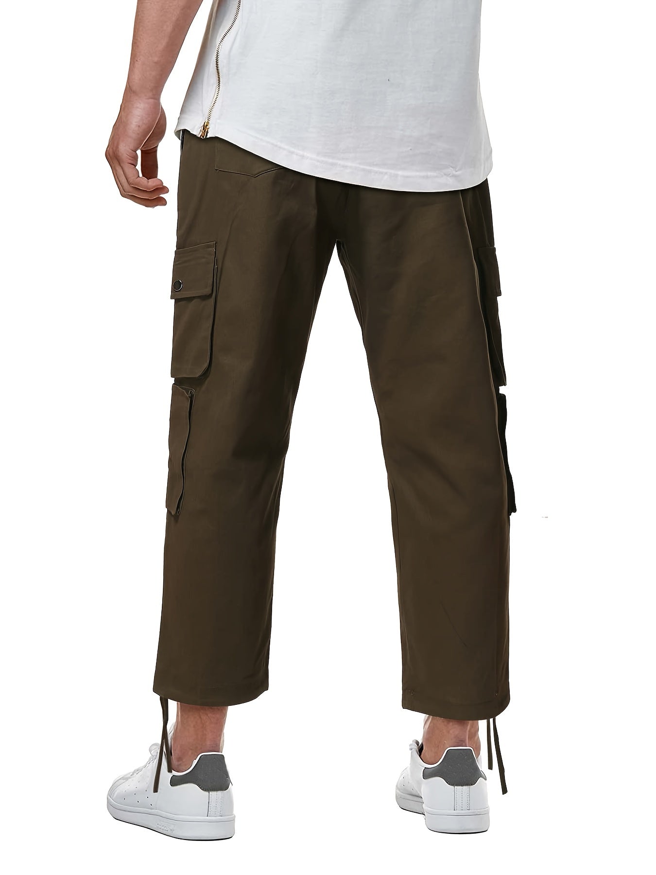 Maxct  Men's Casual Zipper Pockets Cargo Pants For All Seasons