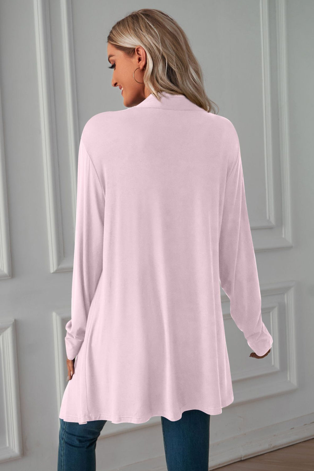 Maxct &Open Front Long Sleeve Cardigan
