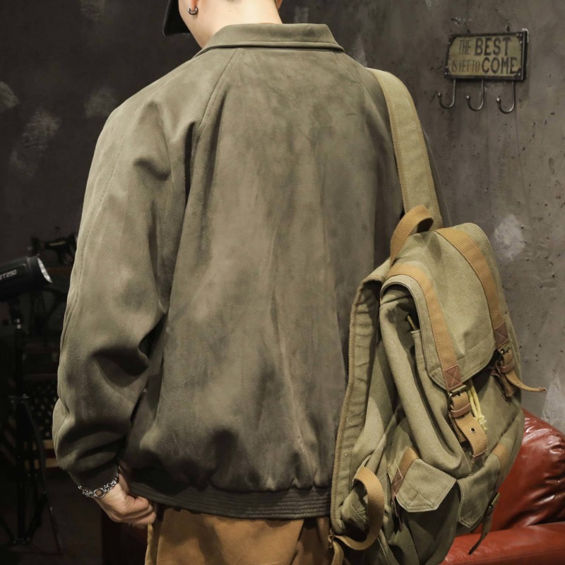 &HC Suede Baseball Jacket [Unisex]