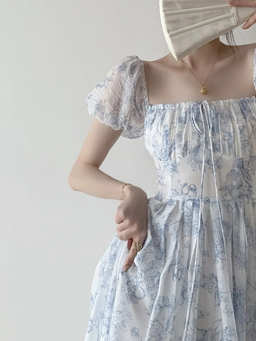 Porcelain Sketch Midi Dress Maxct