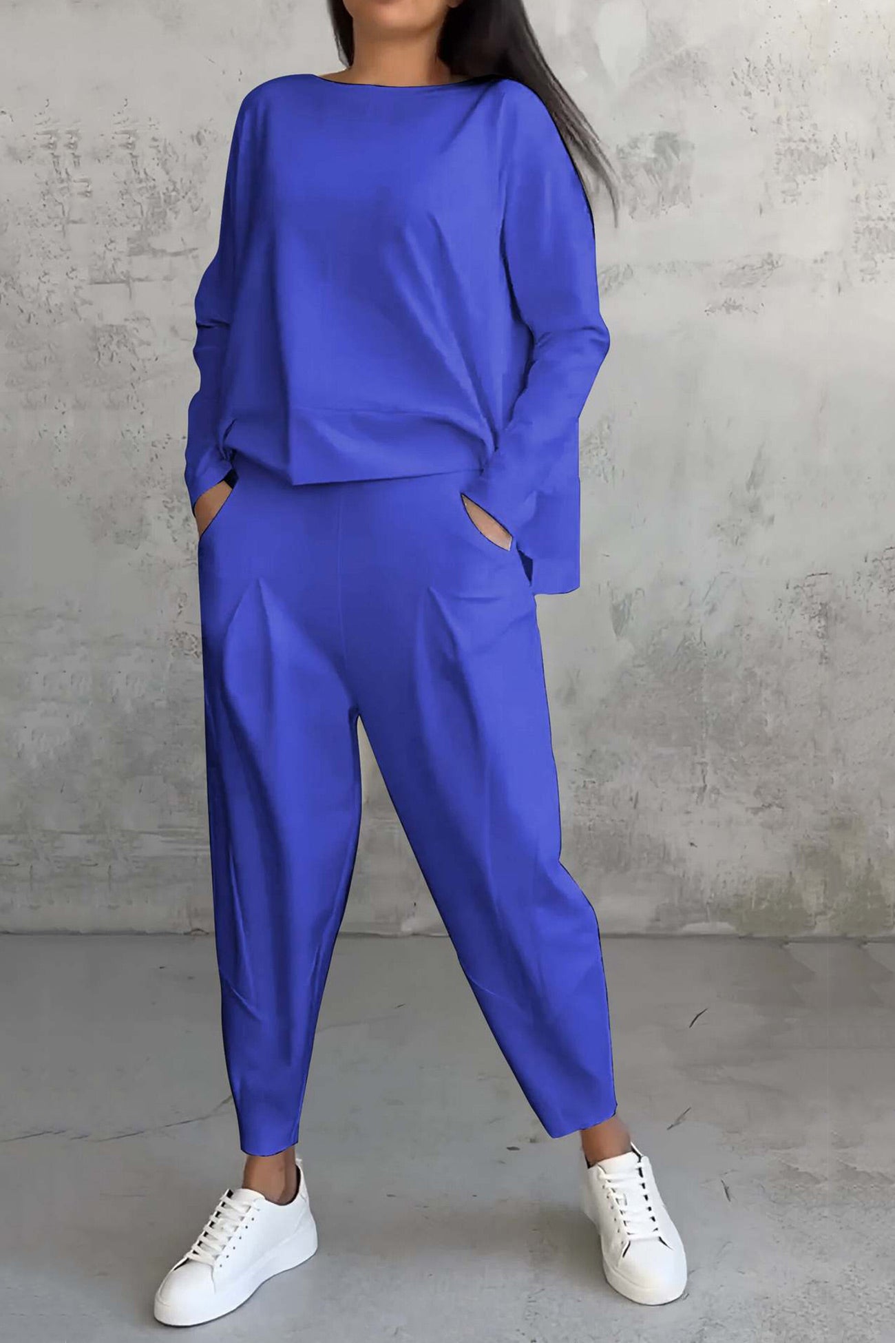 Maxct High Low Hem Sweatshirt Set